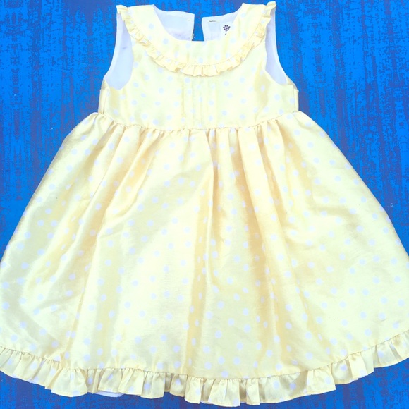 Dresses Beautiful Bright Yellow Polka Dot Toddler Dress Poshmark